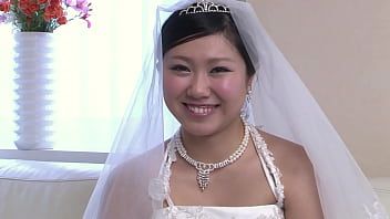 Play Japanese bride get her beautiful hairy cunt licked and fucked by her new husband