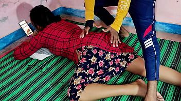 Play Fucked the girl watching porn in her mobile by holding her from behind