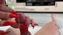 Play Stepmom's Extreme Nail Handjob