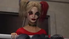 Play Teen Prisoner's Rough Strapon Sex Session with Harley Quinn