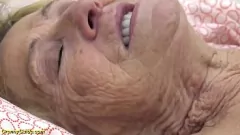 Play Hairy 90yo Granny's First Time with Big Cock Toyboy