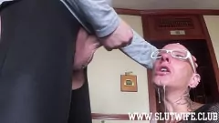 Play Slave Girl's Extreme Sloppy Facefuck and Cumshot