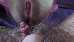 Play Hairy Amateur Close-up: Super Bush Orgasm with Huge Clit & Vibrator