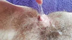 Play Hairy Teen's Wet Pussy & Big Clit Compilation up Close