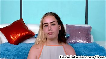 Play Whiney young PAWG takes a rough throat fucking and pounding