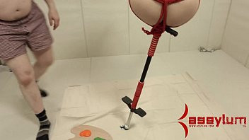 Play Emma Haize gets hard anal sex and bondage on a pogo stick