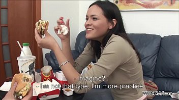 Play Ass fisting before hardcore fuck for young brunette teenager
