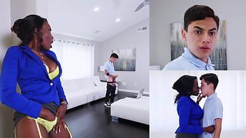 Play BANGBROS - Black Stepmom Osa Lovely Catches Juan El Caballo Loco Wanking His White Willy