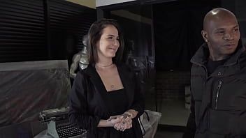 Play Tattooed naughty fucks client at the end of work